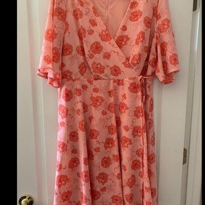 Torrid Peach Mermaid Mid Length Dress One-Piece